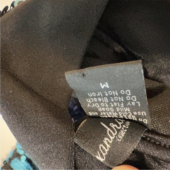 Alexandra Collection Women's Dazzle Sequin Mockneck top Dancewear Costume Medium - Picture 7 of 10